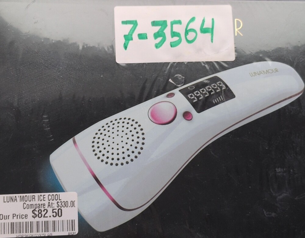 LUNA'MOUR ICE Cool IPL Hair Removal Device 999999 Flashes Digital Display